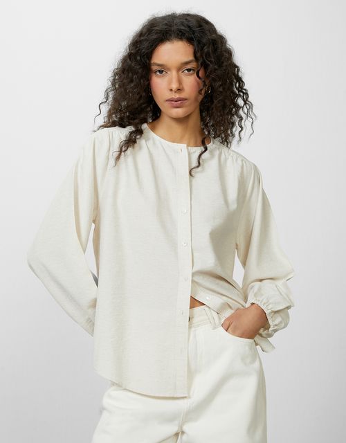 Shirred detail shirt