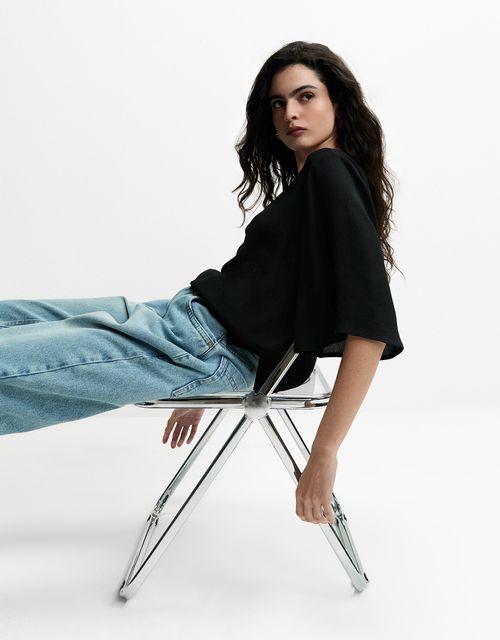 Black curitiba blouse
