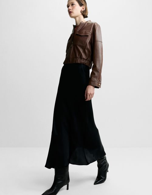 Asymmetrical flared skirt
