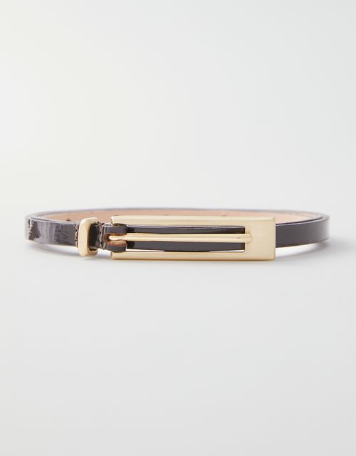 Thin brown vinyl belt