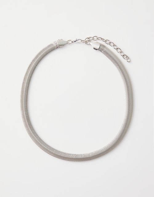 Short snake chain nickel necklace