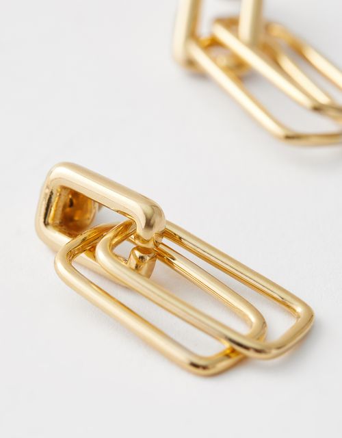 Short square link earring