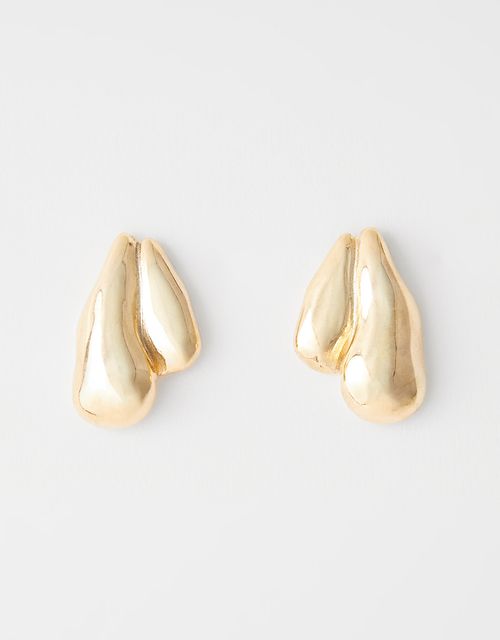 Short organic metal earring