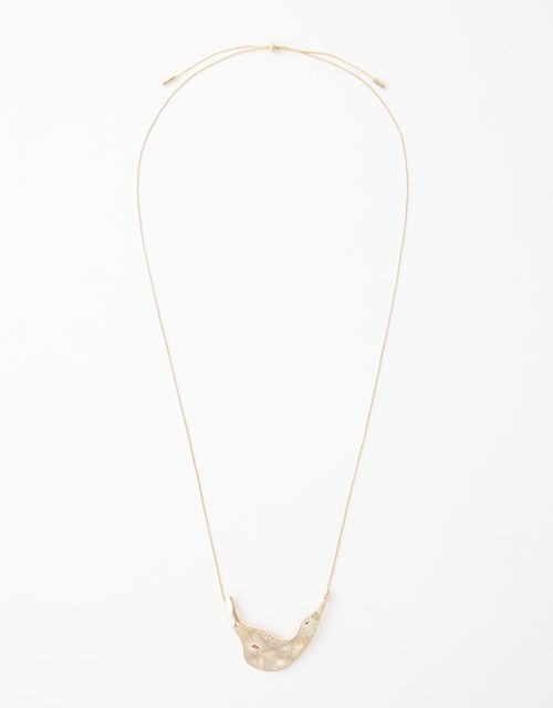 Adjustable organic pendant necklace