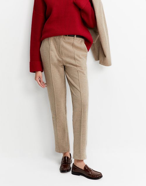 360 houndstooth slim pants