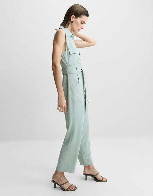 Tapered utility jumpsuit