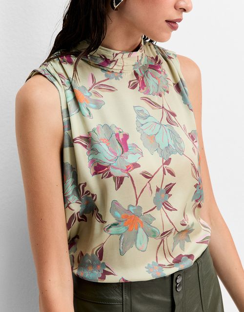 Spring floral blouse