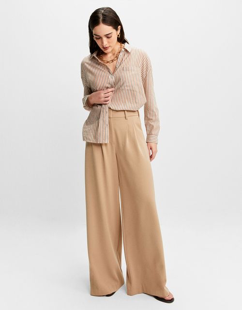 Tailored wide-leg pants