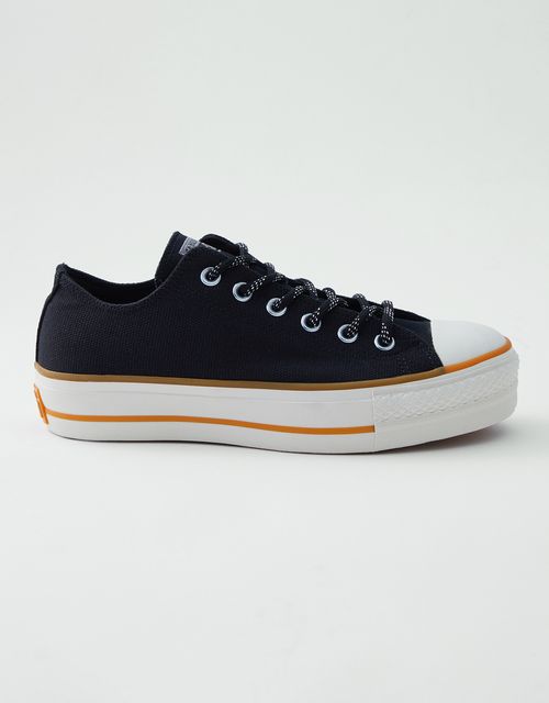 black all star lift sneakers