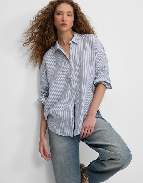 Large yarn dyed shirt