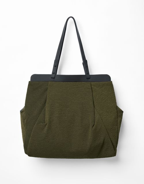 Draped green large bag