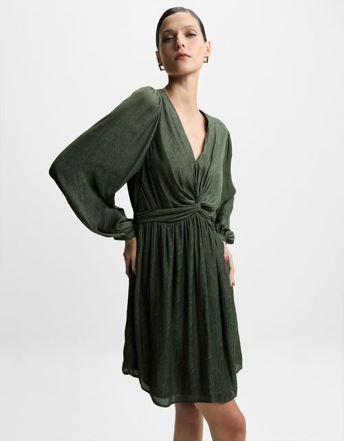 Short jacquard dress