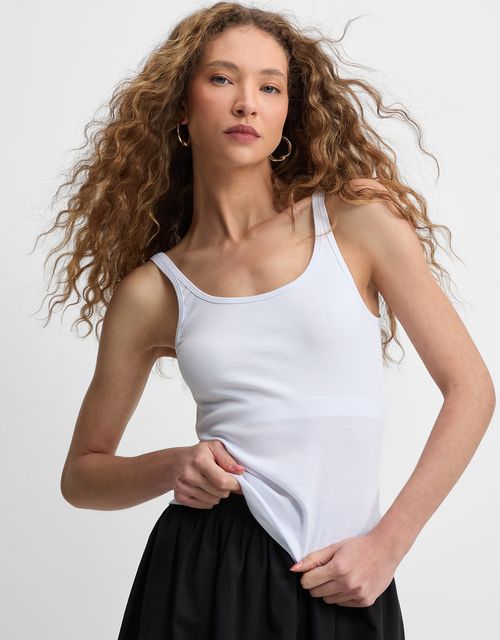 Thin strap jersey top