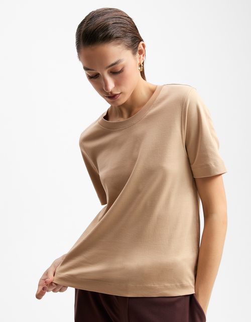 Pima cotton khaki t-shirt