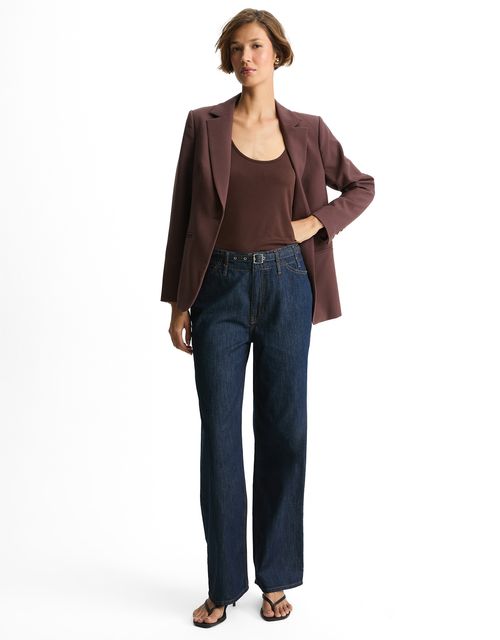 Straight jeans with belt