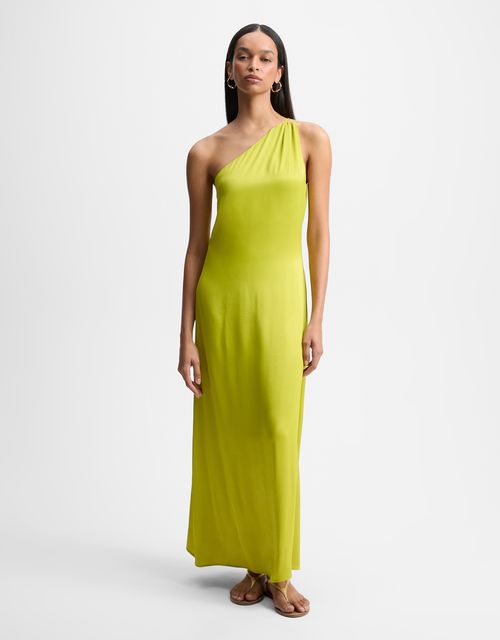 One shoulder midi dress