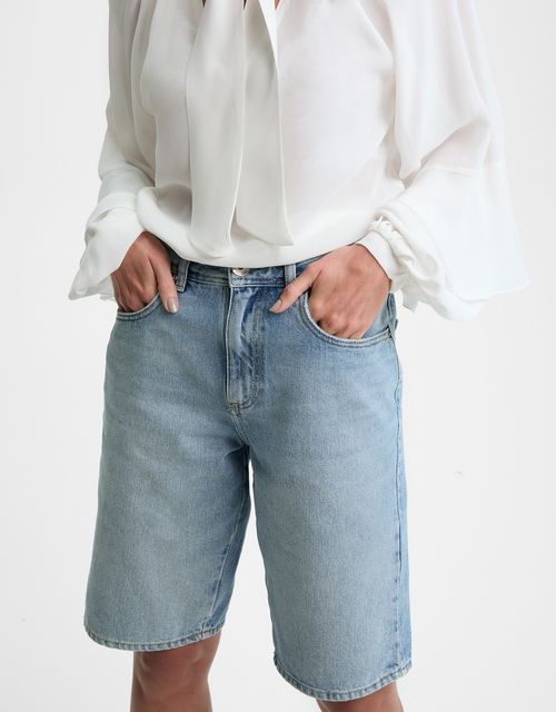 Five-pocket denim shorts