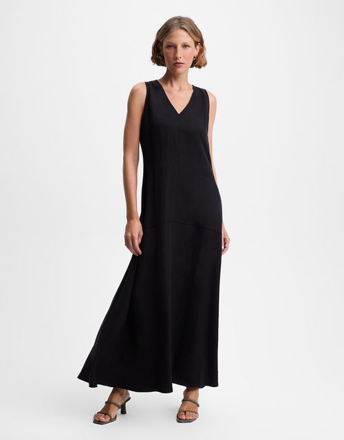 Pleated a-line dress