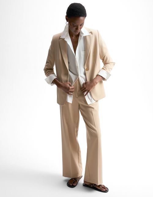 Brasília straight khaki pants