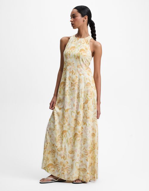 Floral textured dress