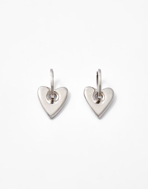 Removable heart hoop earring