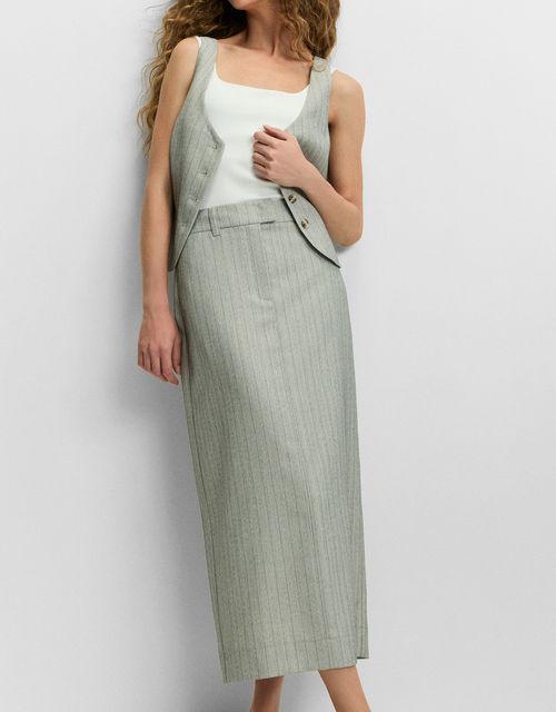 Tailored straight skirt