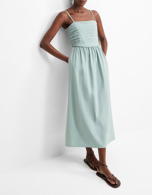 Pleated bust dress