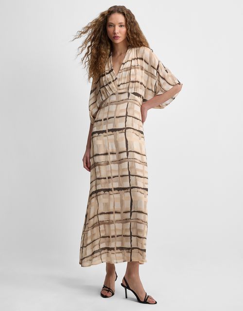 Graphic watercolor dress