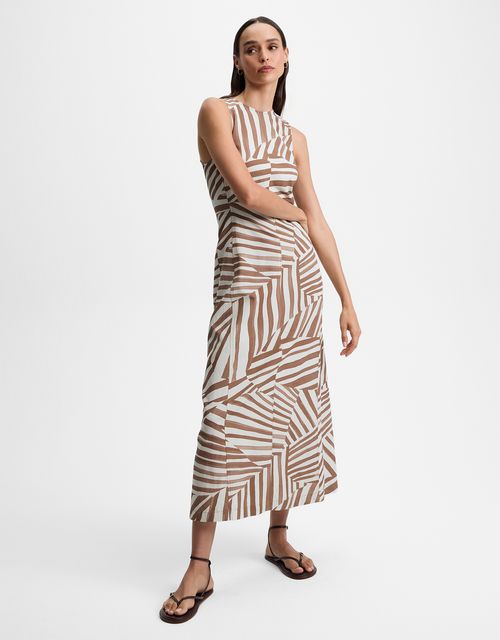 Diagonal geometric dress