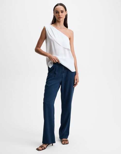 Straight lyocell pants