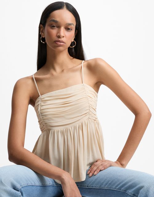 Ruched tank top