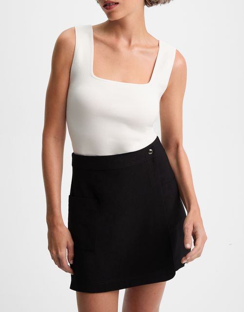 Wrap skort with pockets
