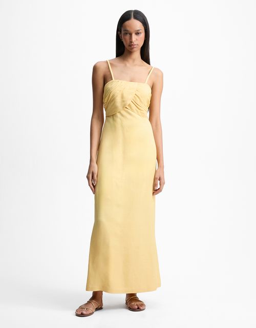 Draped Bust midi dress