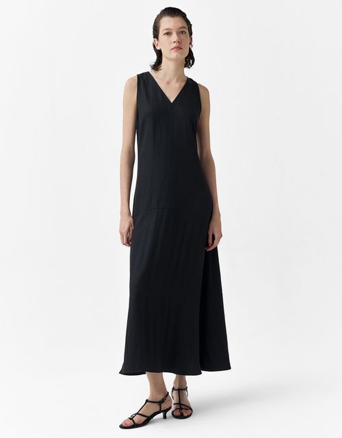 Pleated a-line dress